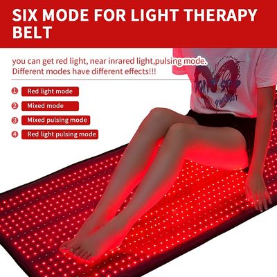 Waterproof Red Infrared Light Therapy Mat Blanket For Pain Relief 660nm ...