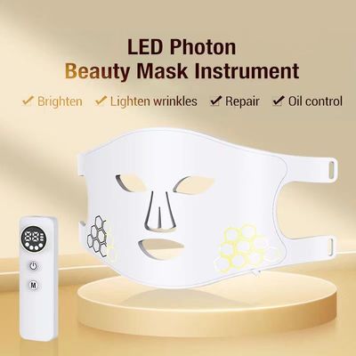 4 Colors Led Red Light Therapy Mask With Silicone And Intelligent Controller For Skin Brightening