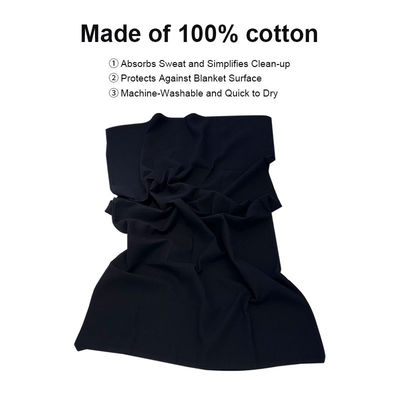 100% Cotton Black White 180*110cm Soft Insert Towel for Sauna Blanket Sweat Remove